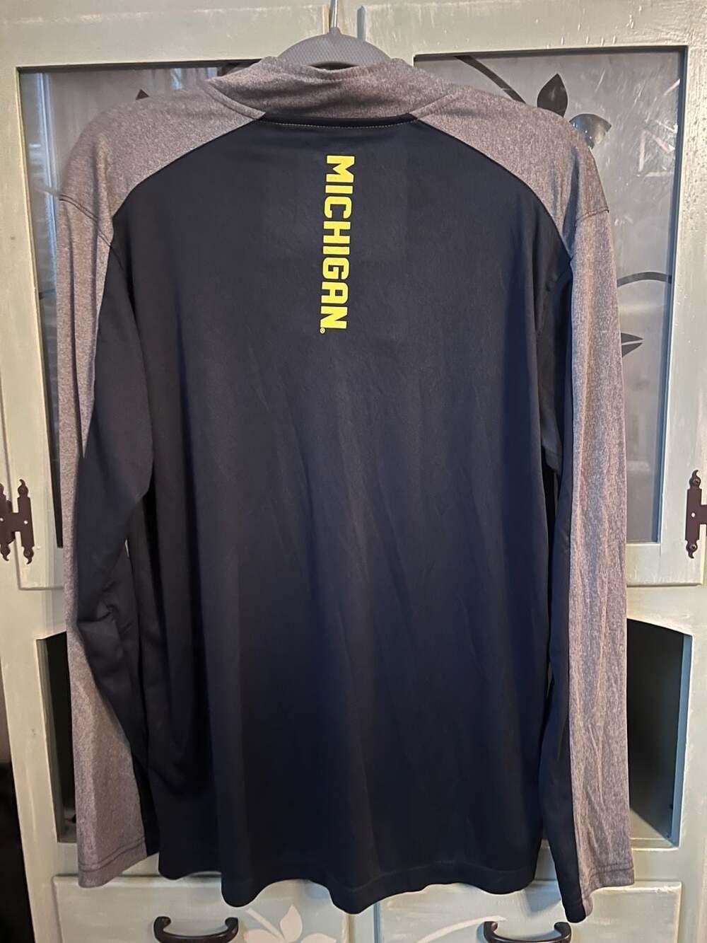 Colosseum Michigan Wolverines 1/4 Zip Pullover Sweatshirt Men's L - Picture 5 of 7